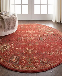 Nourison Home Somerset ST90 5'6"x5'6" Round Area Rug