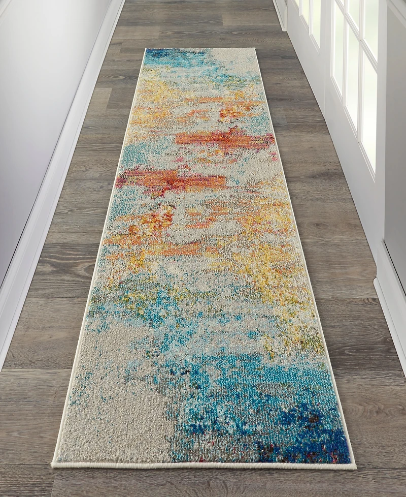 Nourison Home Celestial CES02 2'x6' Runner Area Rug