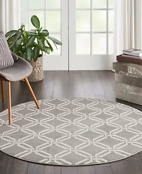 Nourison Home Jubilant JUB17 5'3"x5'3" Round Area Rug