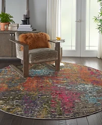Nourison Home Celestial CES14 7'10"x7'10" Round Area Rug