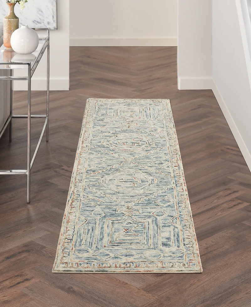 Nourison Home Interlock ITL02 2'3"x7'6" Runner Area Rug