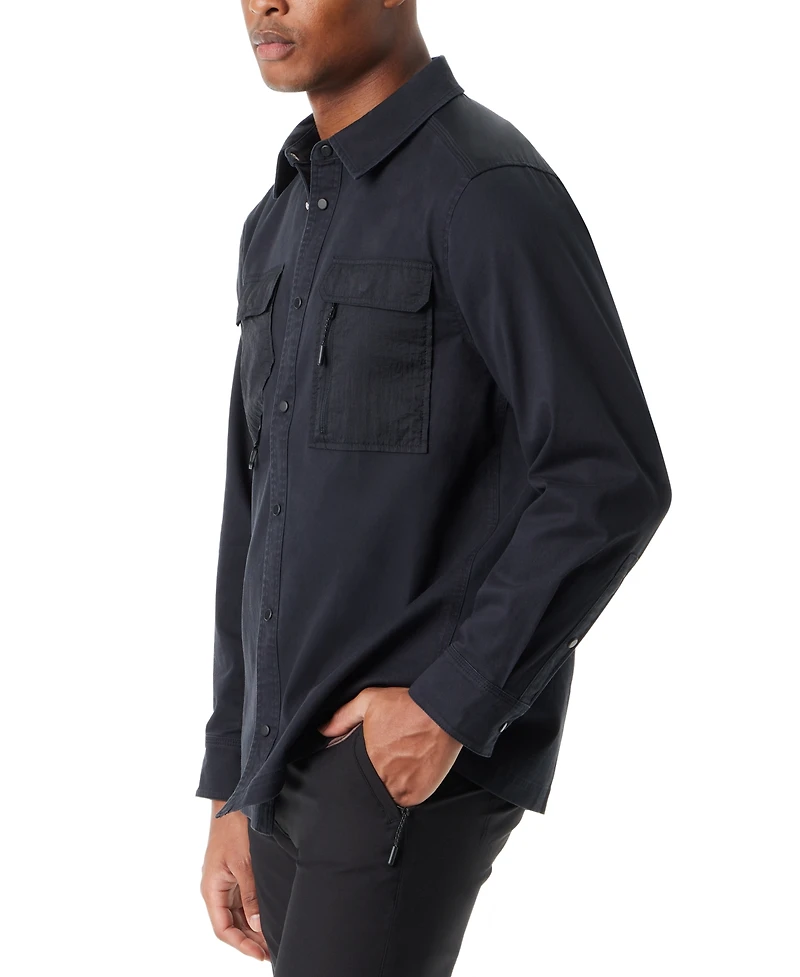 Bass Outdoor Men's Relaxed Fit Camo Worker Shirt Jacket