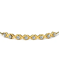 Giani Bernini Cubic Zirconia Xo Bolo Bracelet, Created for Macy's