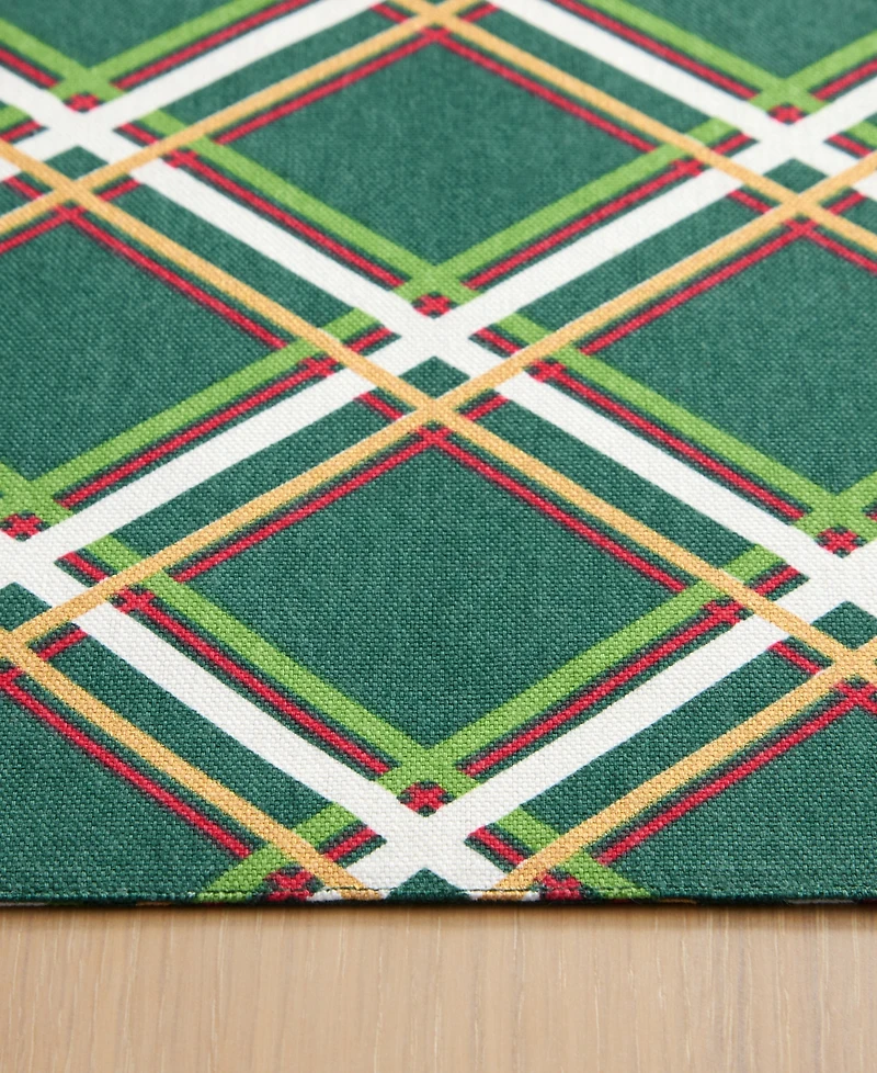 Kate Spade New York Acrobat Plaid Placemat 13" x 19", Set of 4