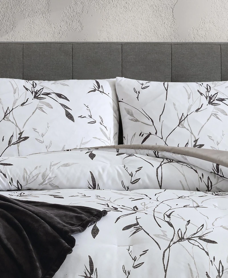 Closeout! Kenneth Cole New York Ink Wash Vine 3-Pc. Comforter Set