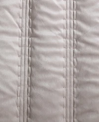 Vera Wang Linear Stitch Velvet 3-Pc. Quilt Set