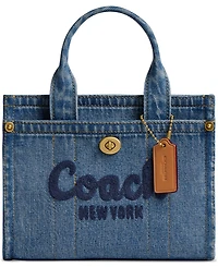 Coach Mini Denim Cargo Tote 20