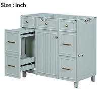 36" Bathroom Vanity-Blue