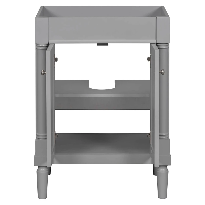 24'' Modern Bathroom Vanity Cabinet with 2 Soft-Close Doors