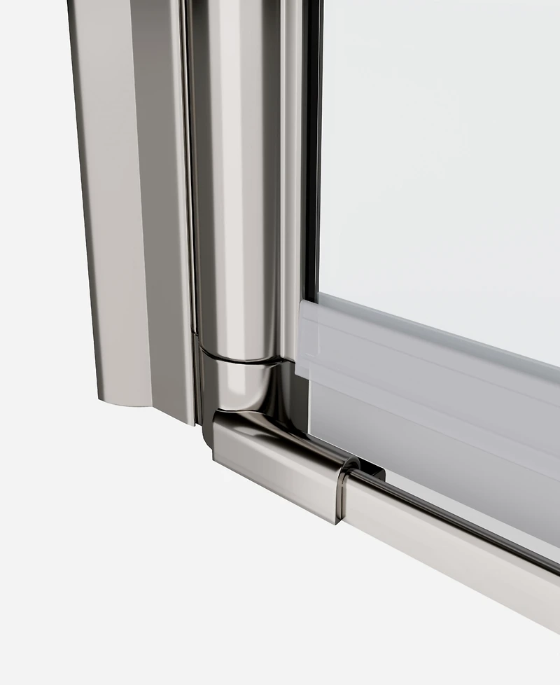 1 3/8" adjustment, universal pivot shower door, with 1/4" tempered glass