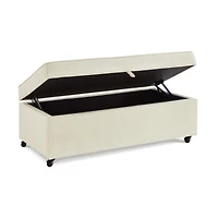 Streamdale Modern Ottoman with Storage and Wheels
