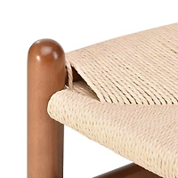 Streamdale Furniture Wishbone Chairs for Dining Room, Soild Wood Weave Dining Chair, Armchair, Fully Assembled, Set of 2