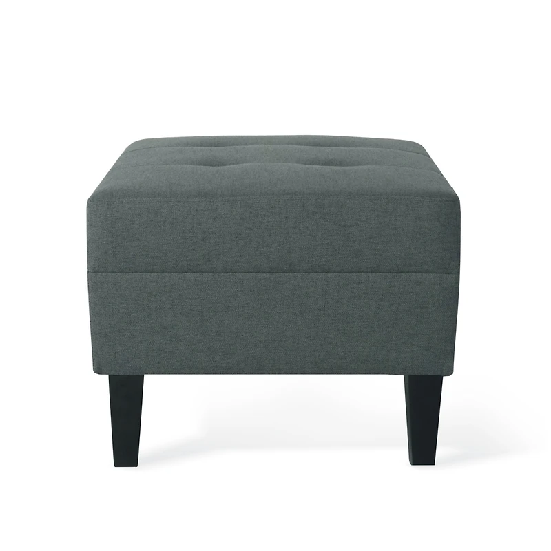 Streamdale Plush Ottoman with Birch Legs Comfort, Style, and Durability