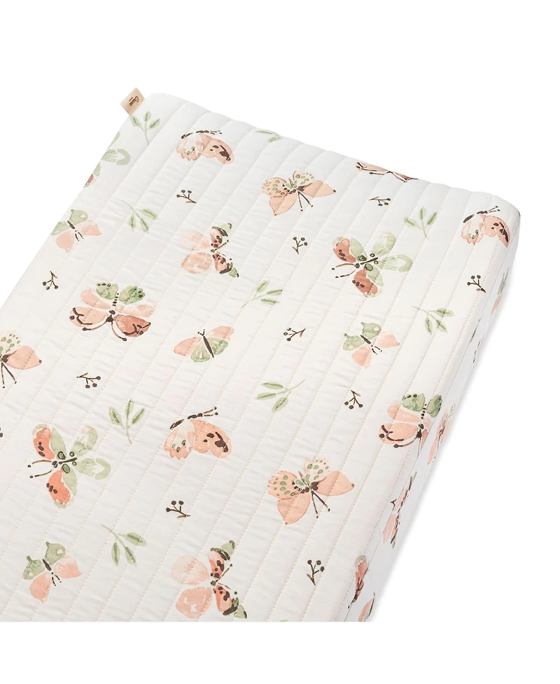 Crane Baby Infants Parker Quilted Butterfly Change Pad Cover
