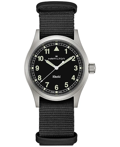 Hamilton Men's Swiss Khaki Field Textile Strap Watch 38mm