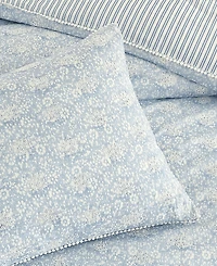 Peri Home Ikat Eyelet 3-Pc. Duvet Cover Set, King