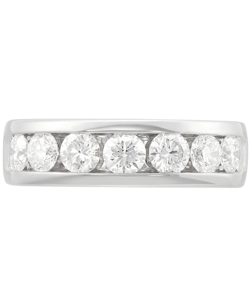 Grown With Love Lab Diamond Channel-Set Band (2 ct. t.w.) 10k White Gold