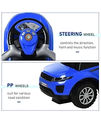 Streamdale Furniture 2 In 1 Push Cars for Toddlers Kid Ride on Push Car Stroller Sliding Car with Horn Music Light Function Secure Bar Ride on Toy for