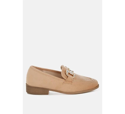 Maestro Diamante Embellished Horsebit Loafers