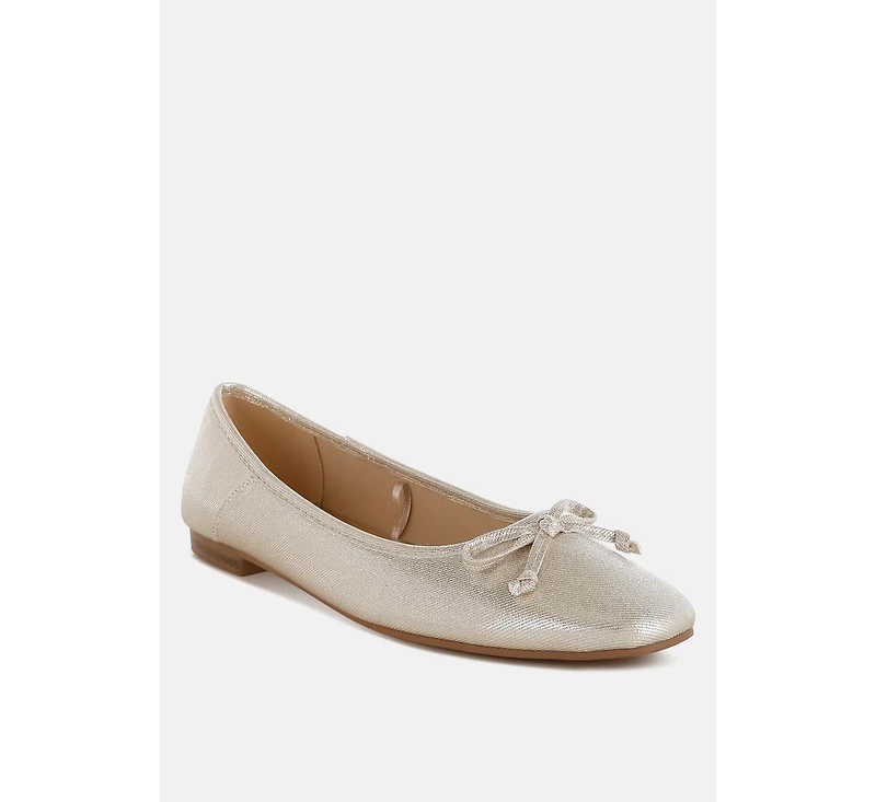 Agshin Metallic Ballet Flats Women