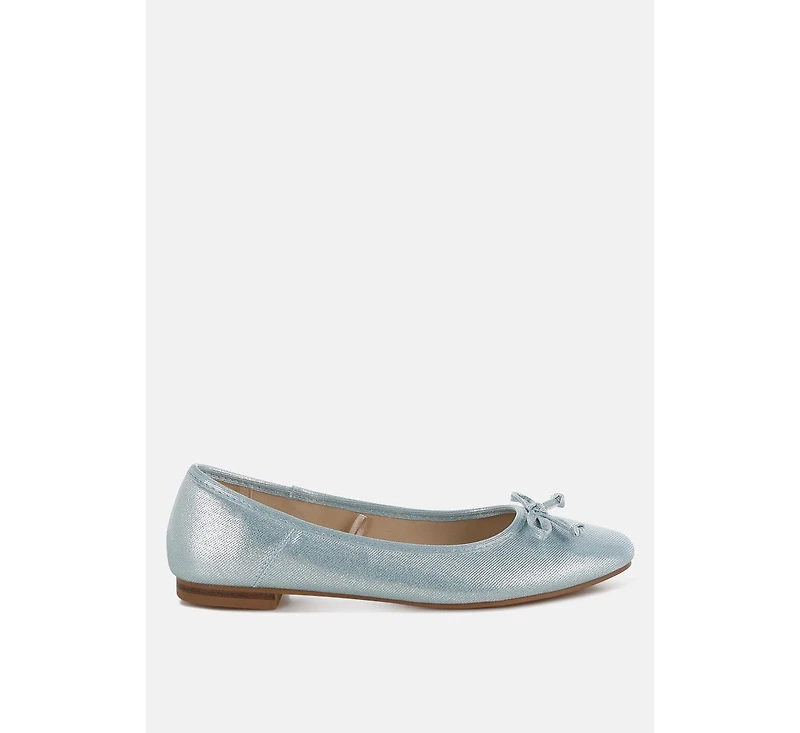 Agshin Metallic Ballet Flats