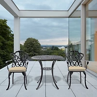 Streamdale 3-Piece Aluminum Patio Set with Cushions