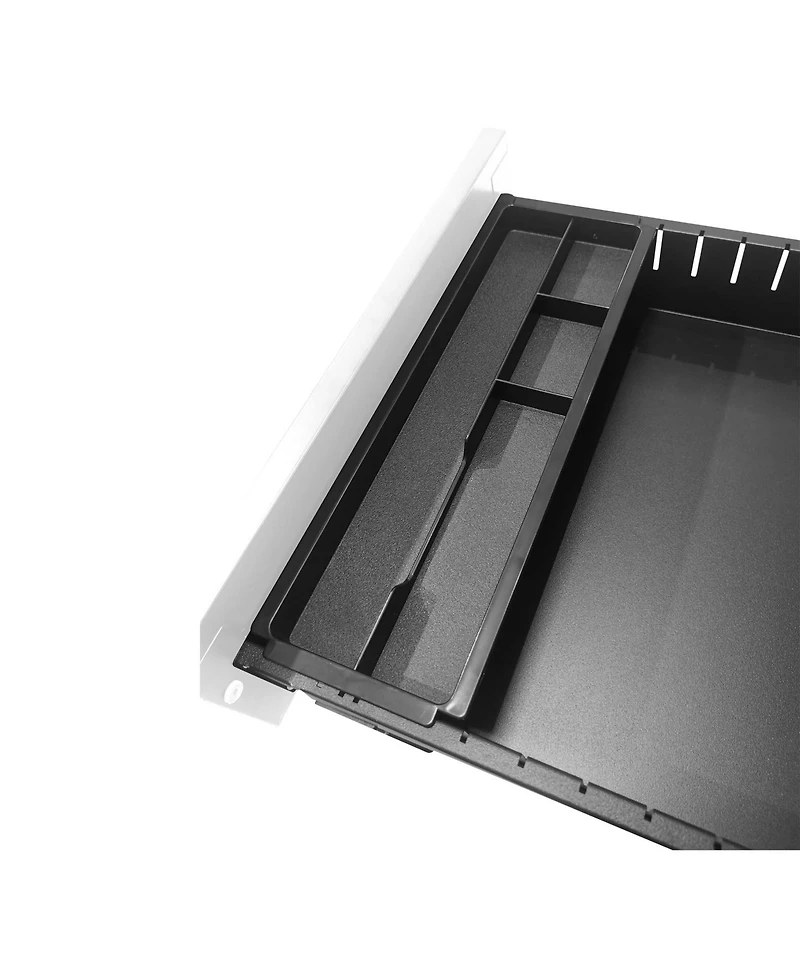 Streamdale Furniture 3 Drawer Mobile File Cabinet with Lock, Metal Filing Cabinets for Home Office Organizer Letters/Legal/A4,Fully Assembled, White