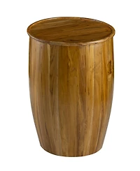 Streamdale Furniture 22x22x25" Drum Side Table With Tray Style Top