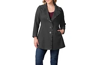 Kiyonna Plus Juliette Satin Trim Coat