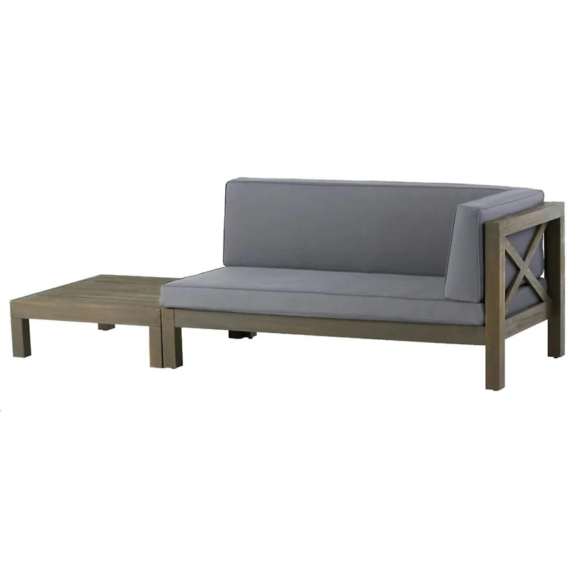 Streamdale Brava X-Back Corner Bench-r With Coffee Table