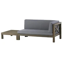 Streamdale Brava X-Back Corner Bench-r With Coffee Table