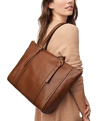 Fossil Carlie Leather Tote Bag