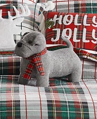 Levtex Spencer Plaid Dog Shaped Decorative Pillow