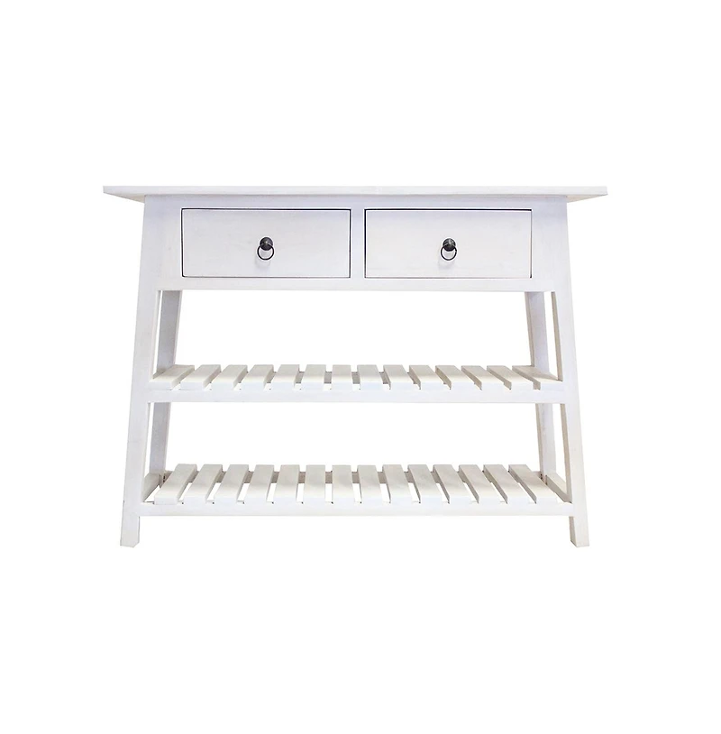 Streamdale Furniture 14x40x30" Mahogany Wood Console Table