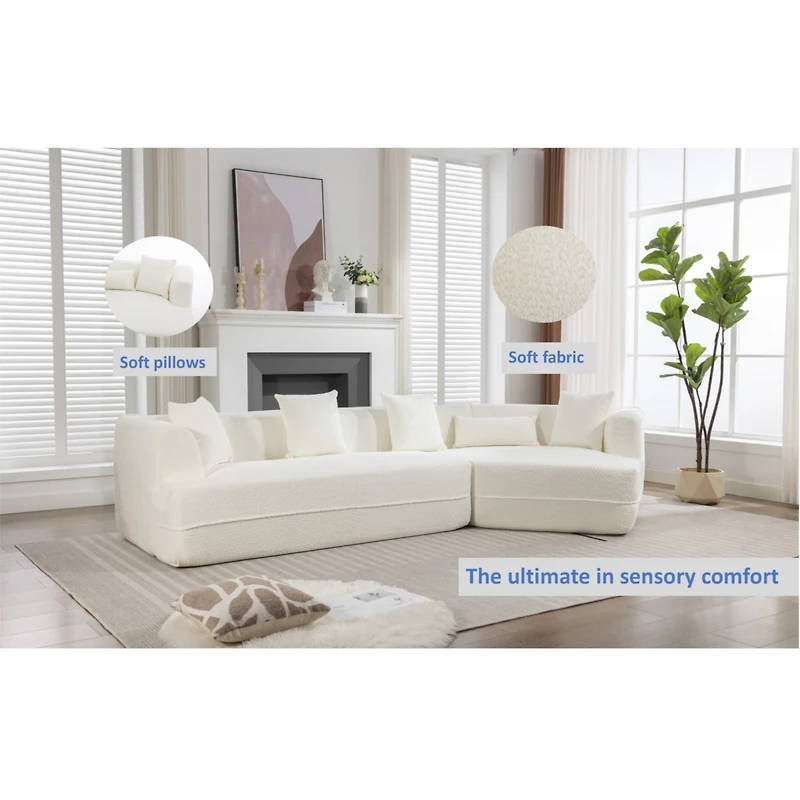Streamdale Furniture Modular Sofa Anti-Wrinkle Fabric Modern Minimalist Sofa
