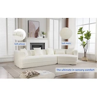 Streamdale Furniture Modular Sofa Anti-Wrinkle Fabric Modern Minimalist Sofa