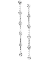 3-Pc. Set Diamond Station Collar Necklace, Bracelet & Linear Drop Earrings (1/5 ct. t.w.) in Sterling Silver
