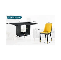 Streamdale Furniture Table and chair set.This modern dining table with Mdf marbled design gives you a luxurious and elegant feel.Paired with multiple