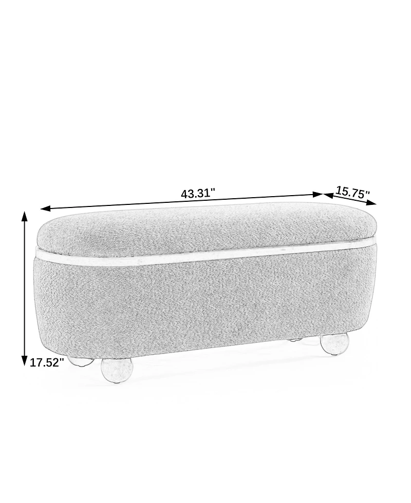 Streamdale Ottoman Storage Bench with Seating