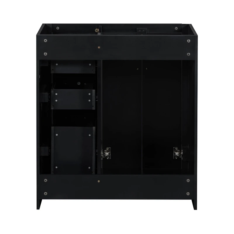 Streamdale Freestanding 30" Wood Vanity Cabinet with Soft-Close Drawers and Doors