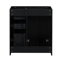 Streamdale Freestanding 30" Wood Vanity Cabinet with Soft-Close Drawers and Doors