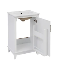 Streamdale 20" Modern Vanity with Ceramic Basin