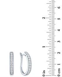 Forever Grown Diamonds Lab-Grown Diamond Hoop Earrings (1/2 ct. t.w.) in Sterling Silver or 14k Gold-Plated Sterling Silver