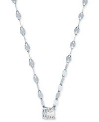 Forever Grown Diamonds Lab-Grown Diamond Necklace (1/4 ct. t.w.) in Sterling Silver or 14k Gold-Plated Sterling Silver, 16" + 2" extender
