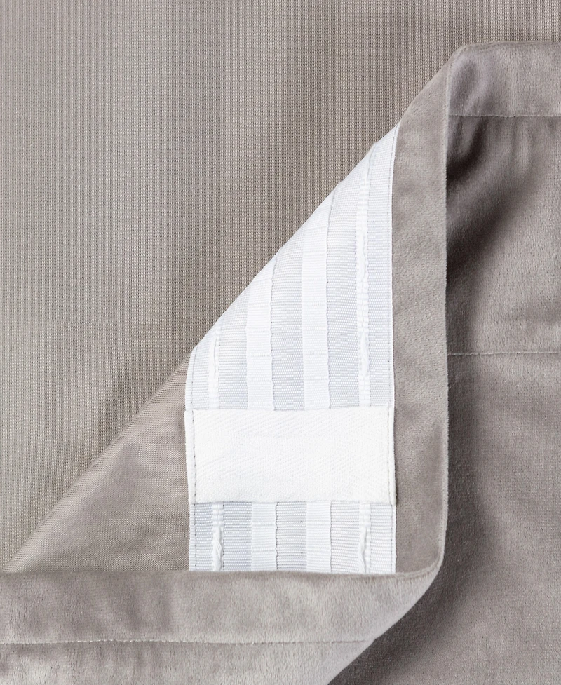 Chanasya Premium Solid Velvet Curtains - Classy and Drapes for Living Room or Bedroom 52" x 84" Blush, 2 Panels