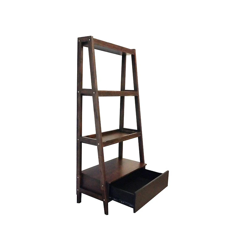 Streamdale Furniture 32x17x68" Ladder Shelf, Ladder Style Display Shelf