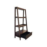 Streamdale Furniture 32x17x68" Ladder Shelf, Ladder Style Display Shelf