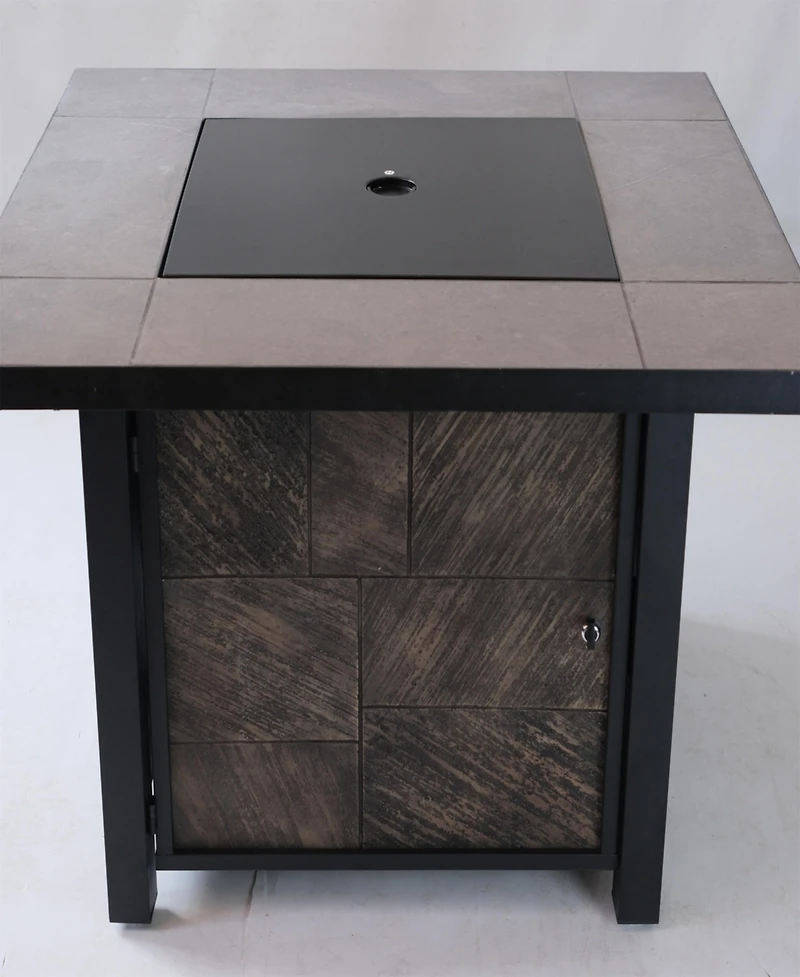Streamdale 500k Btu Square Gas Fire Table with Cover