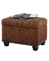 Convenience Concepts 24" Printed Fabric 5th Avenue Storage Ottoman