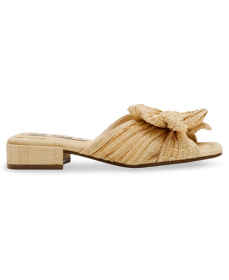 Anne Klein Women's Liz Bow Detail Block Heel Sandals